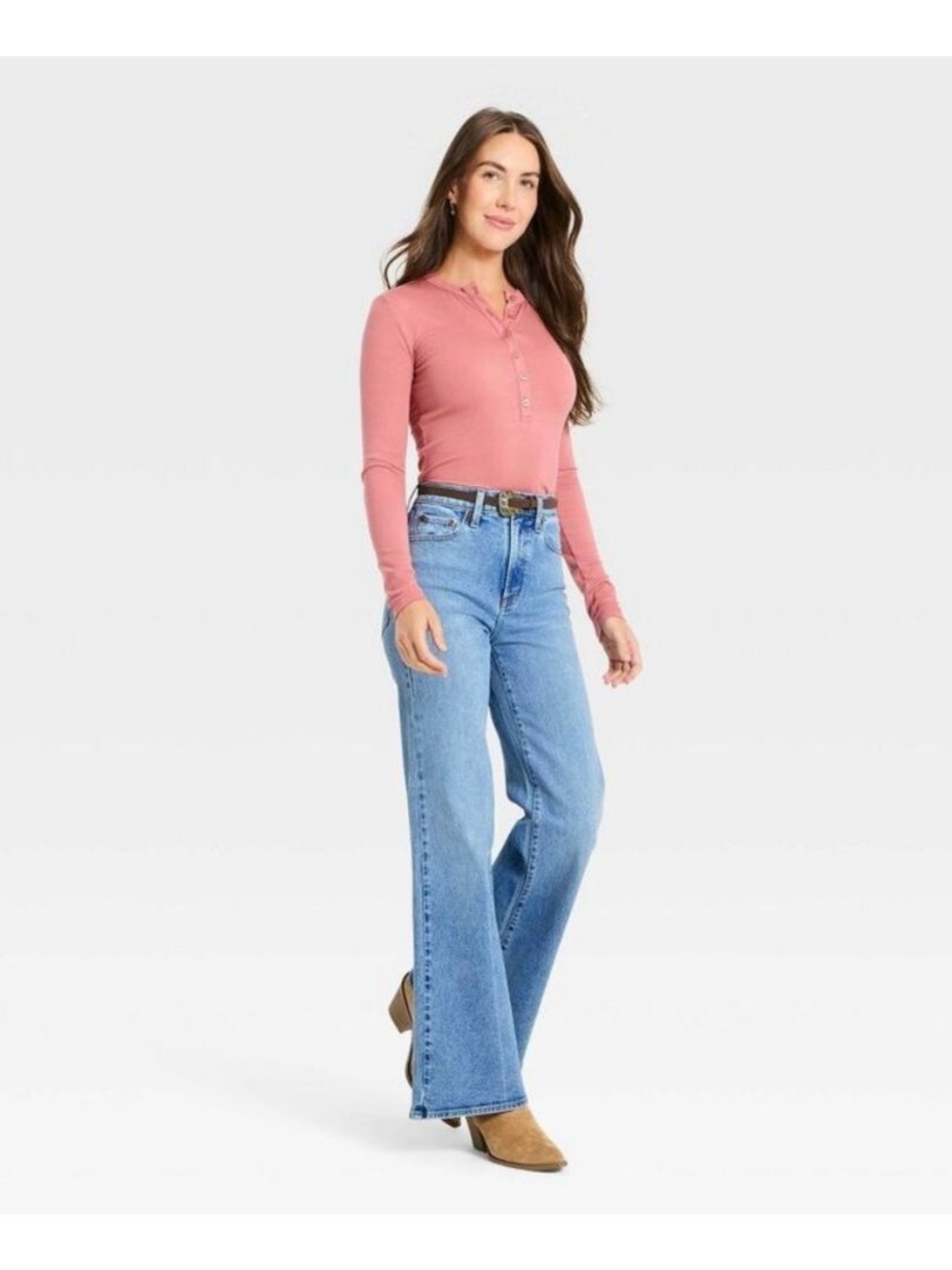 Universal Thread Light Blue 70s flare Jean.